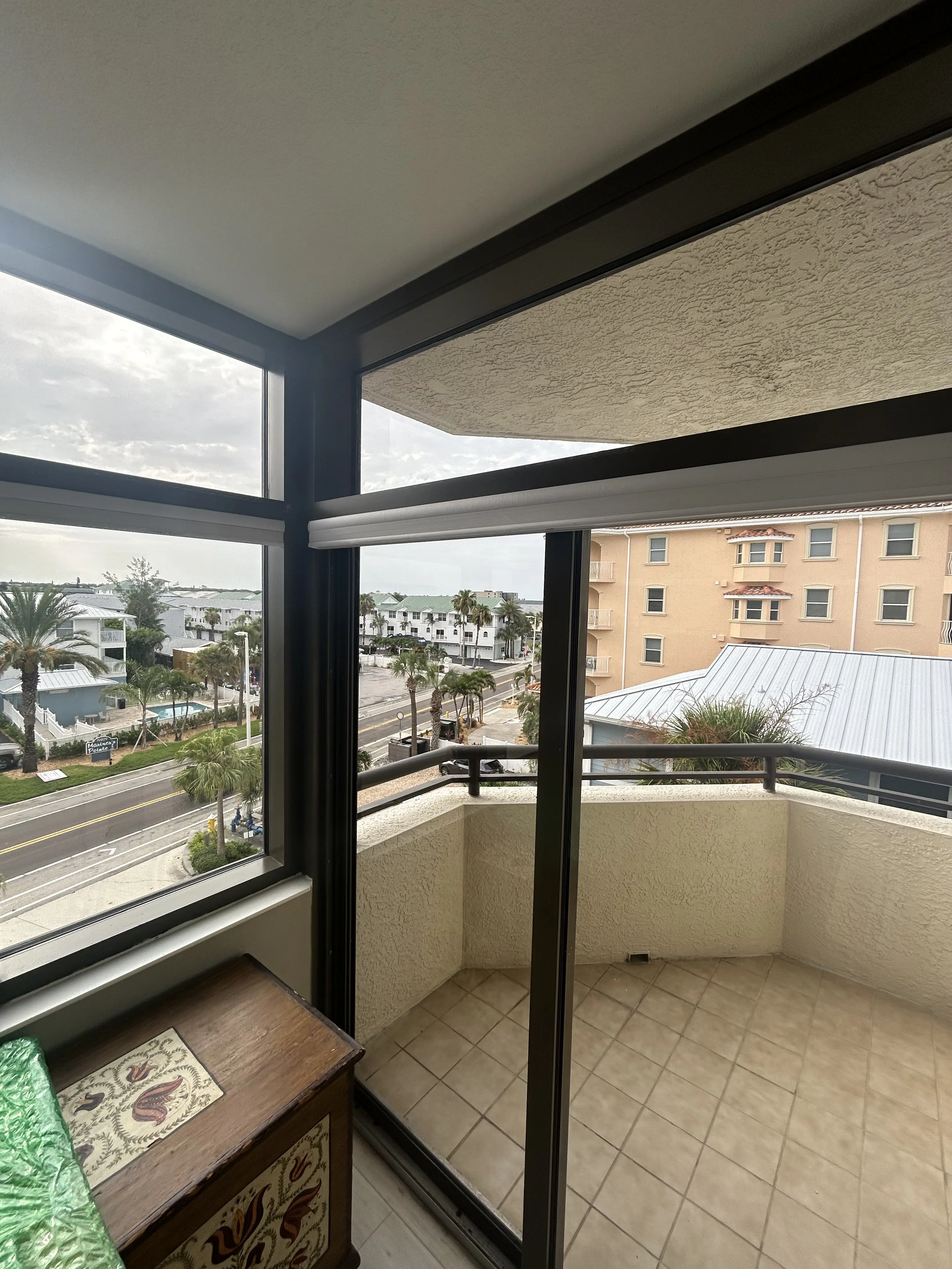 Clean Indian Shores condo windows overlooking the coastline